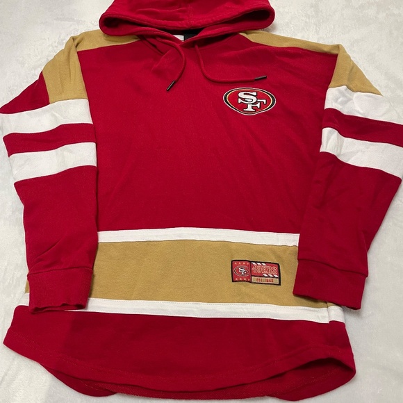 San Francisco 49er's Team Apparel Hoodie Pullover Licensed Size Small - Picture 5 of 14